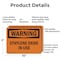 Signmission Ethylene Oxide In Use OSHA Warning Sign, Aluminum, 10in W x 7in L, 2PK OS-2PACK-WS-A-710-L-12601 - alternate 3